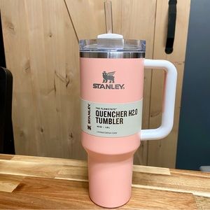 Target Exclusive Stanley 40oz Quencher Peach Colorblock H2.0 Tumbler